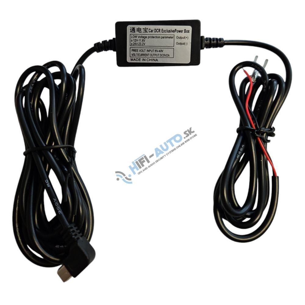 Menič napätia 12V na 5V (2A) s mini USB konektorom