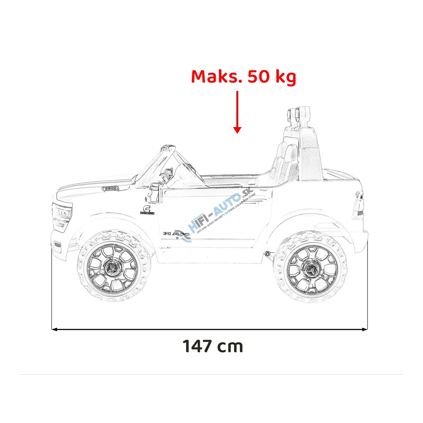 Hasičské vozidlo RAM 3500 červené