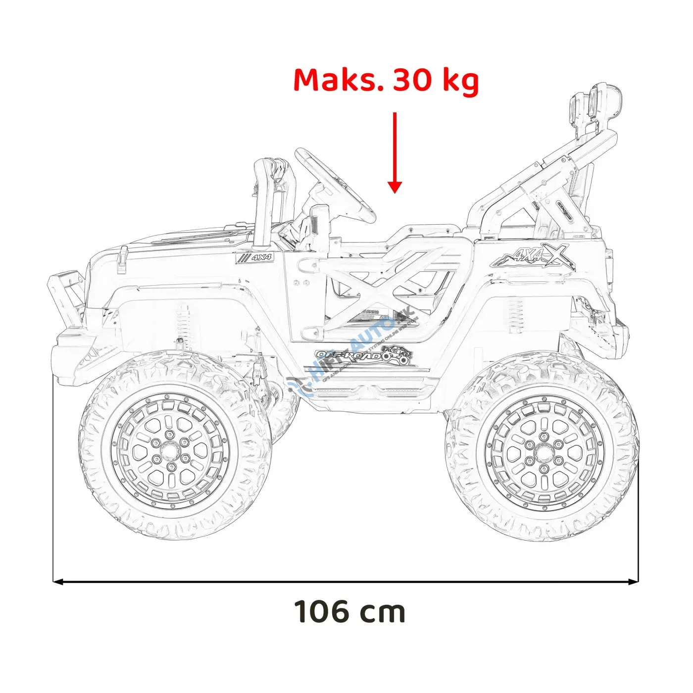 OFF ROAD Rýchlosť Čierne vozidlo
