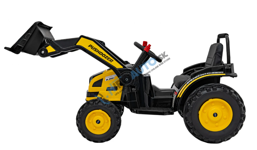 Detský bager na batérie, žltý