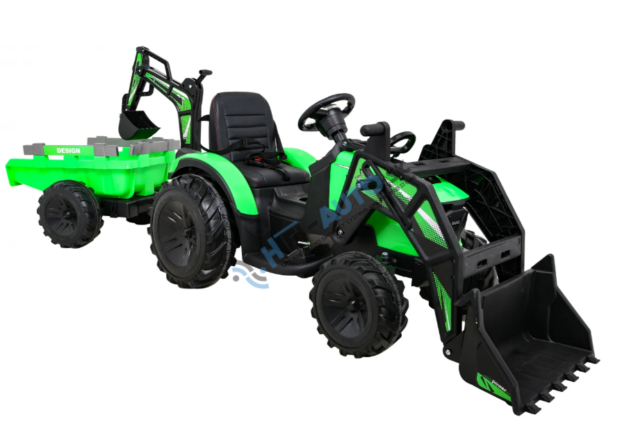 Elektrický traktor 720-T – zelený