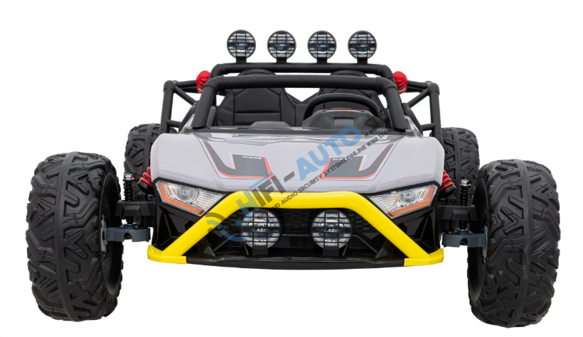 Elektrické autíčko Buggy Racing 2x200W šedé