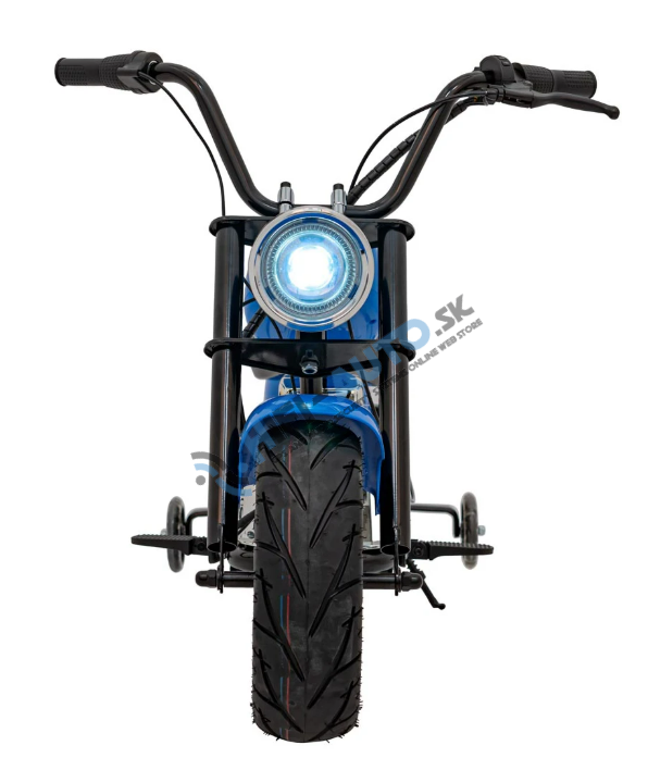 Elektrická motorka Chopper Warrior – modrá