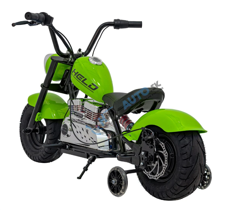 Elektrická motorka Chopper Warrior – zelená