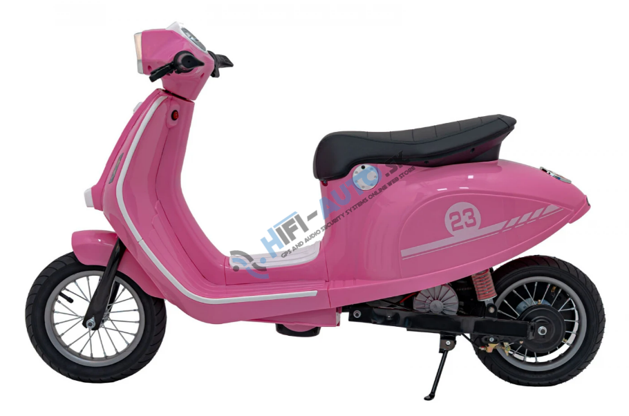 Elektrická motorka skúter Retro 23 – ružová