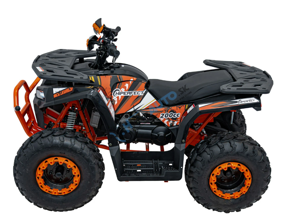 Benzínová štvorkolka PRO RIDER 200CC, oranžová farba