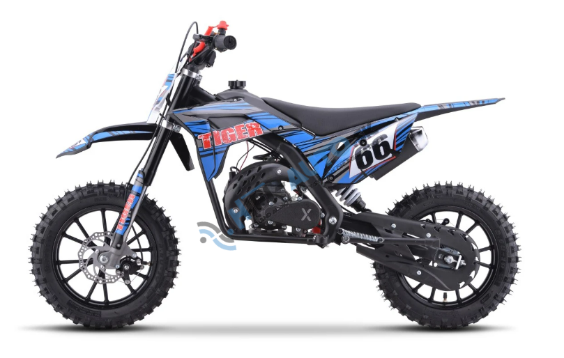 Benzínová motorka 49CC TIGER, modrá farba