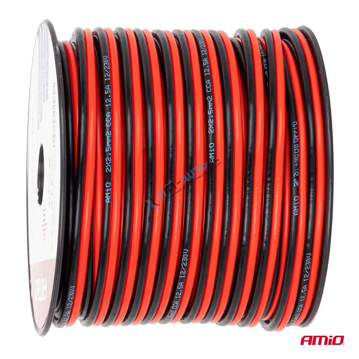 Dvojžilový reproduktorový kábel CCA 2x2,5 mm2 50 m