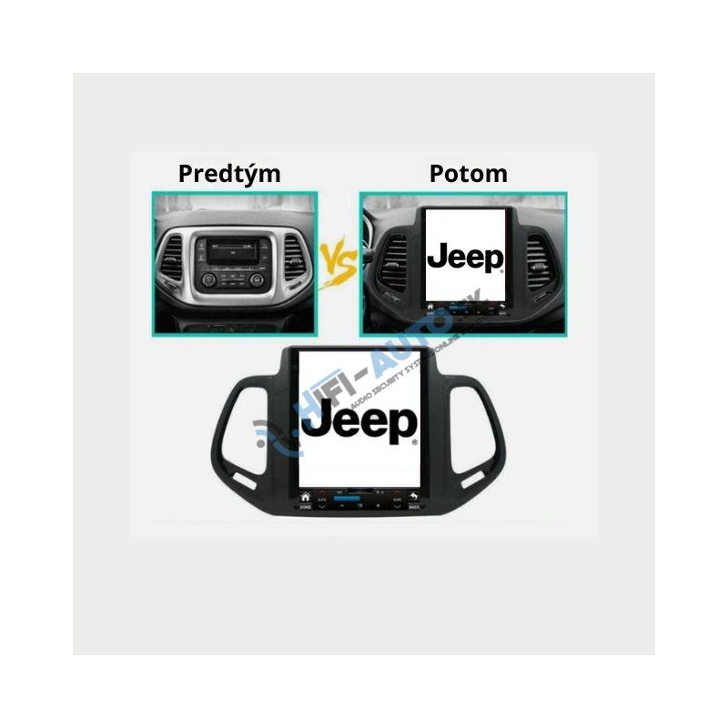 ANDROID 15 Jeep Compass 2017-2018 TESLA style autorádio