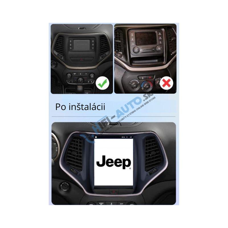 ANDROID 15 Jeep Cherokee 2015 TESLA style autorádio