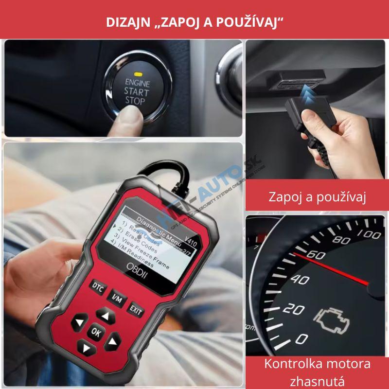 Univerzálna autodiagnostika OBD2 – čítačka chybových kódov motora