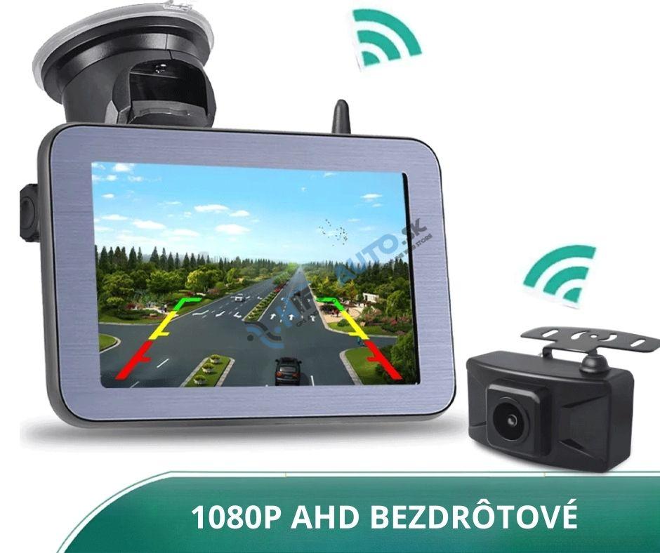 AHD bezdrôtový digitálny kamerový systém 12-36V + 5" monitor na čelné sklo