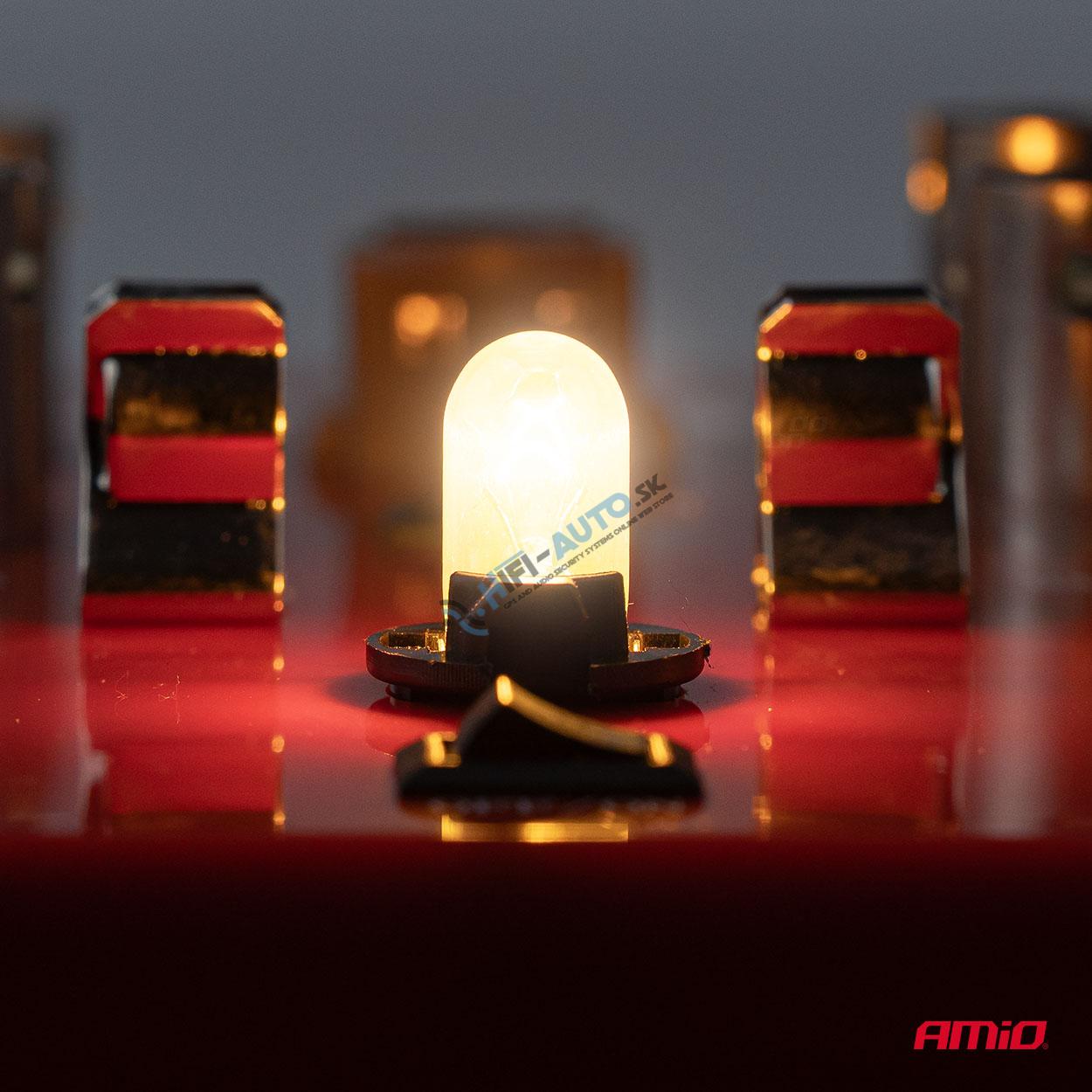 Halogénové žiarovky WY5W 12V5W LumiTec oranžové chrómové 2 ks