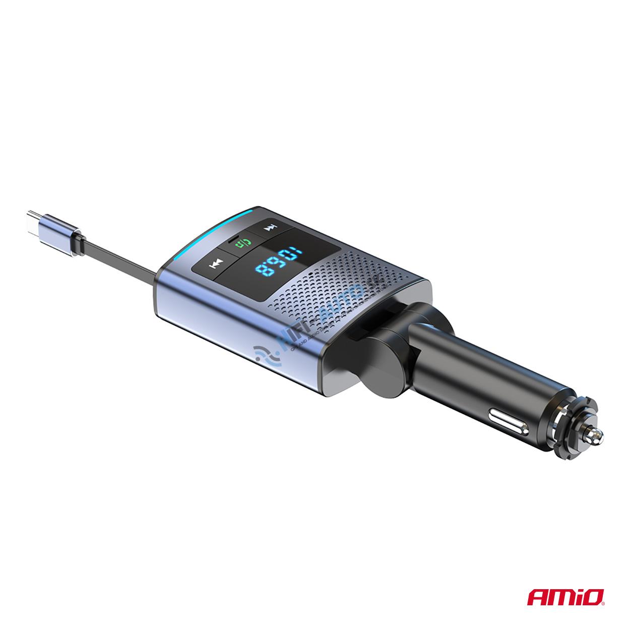 FM transmitter 1×USB-A 1×USB-C 12/24V