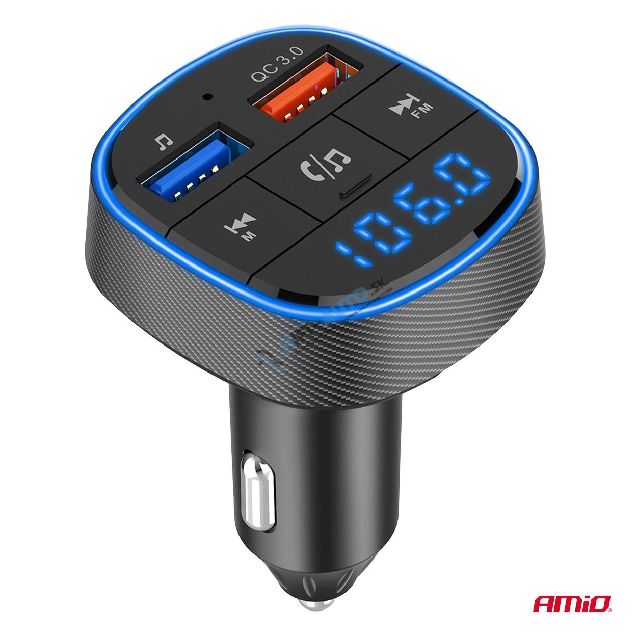 FM transmitter 2×USB-A 12/24V