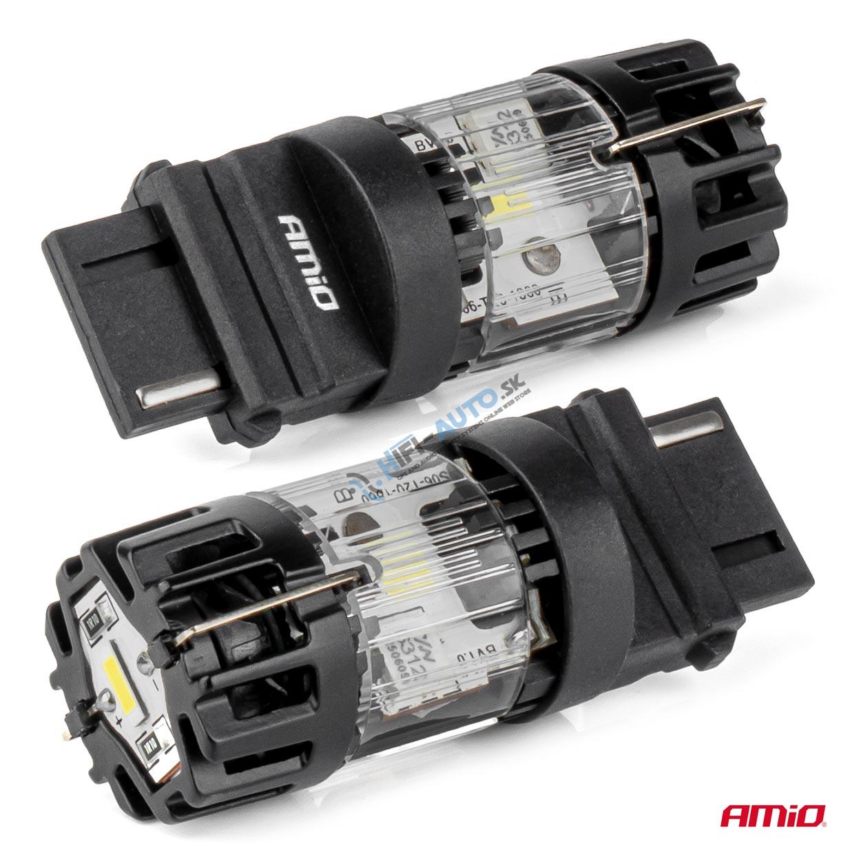 LED žiarovka LumiTec 3156 P27W 12V FULL CANBUS biela 1 ks