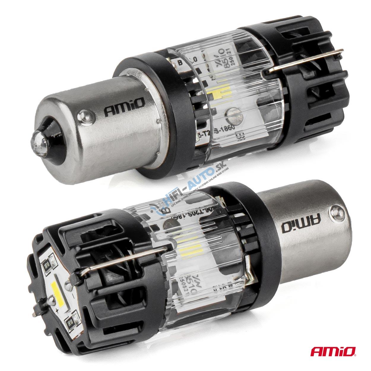 LED žiarovka LumiTec BA15S P21W 12V FULL CANBUS biela 1 ks