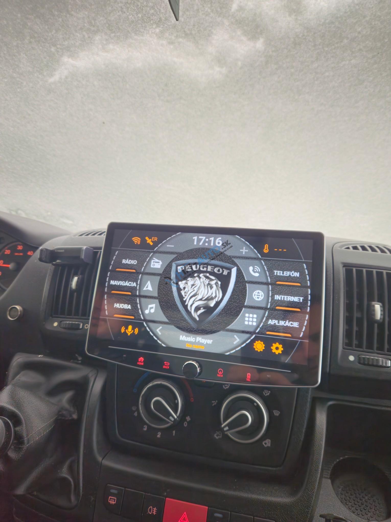 ANDROID 15 Fiat Ducato, Peugeot Boxer, Citroen Jumper autorádio 10,1" WIFI, GPS, USB
