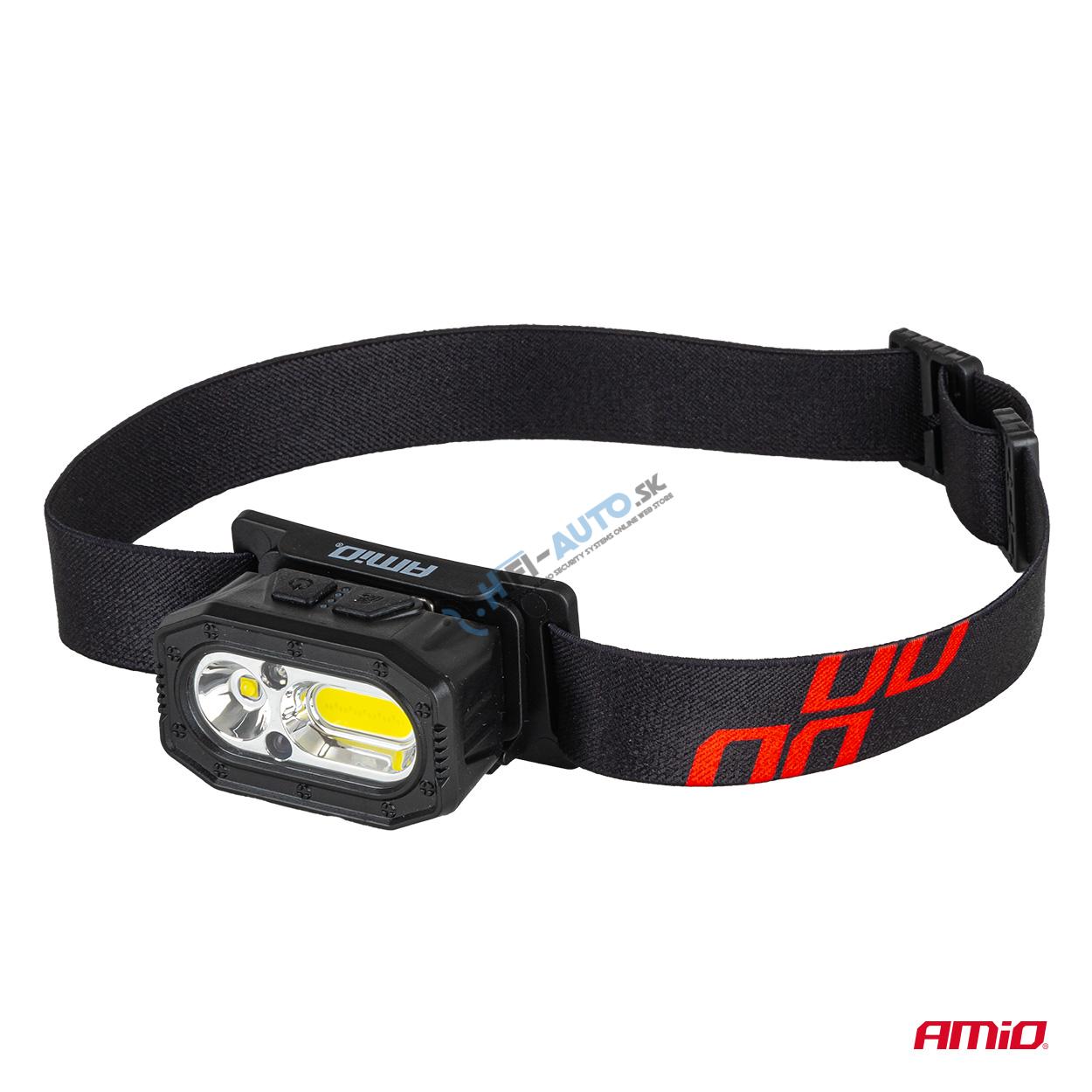 Čelovka LED XPG+COB 1000mAh (BATT)