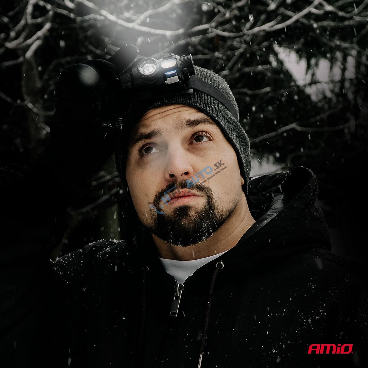 Čelovka LED XPG+COB 1200mAh (BATT)