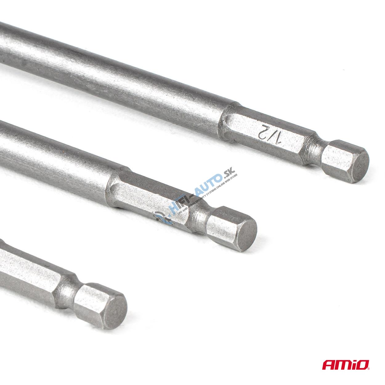 Redukcia na nástrčné kľúče HEX 1/4" 3/8" 1/2"