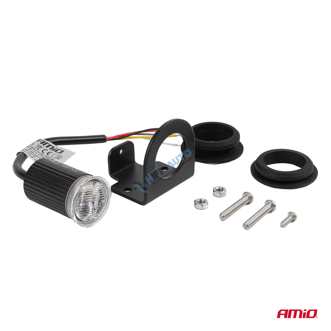 LED výstražný maják R65 12V 24V 12W