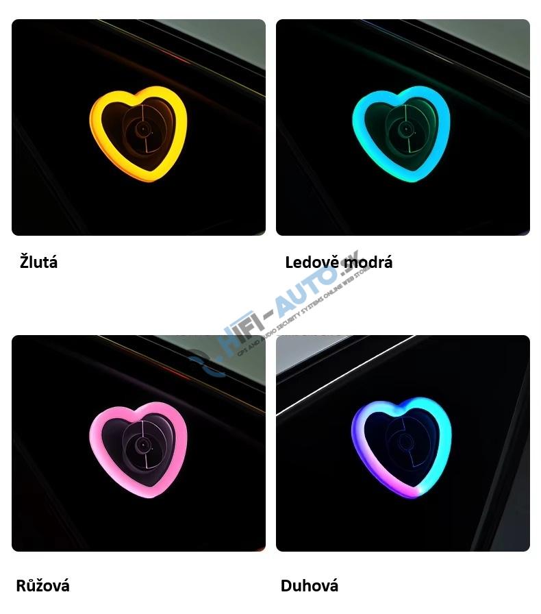 LED ambientné osvetlenie RGB "SRDCE", bluetooth