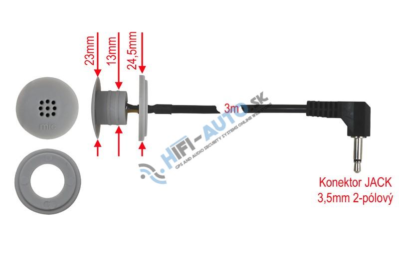 Externý mikrofón pre autorádia TomiMax ULTRA+ do stropu