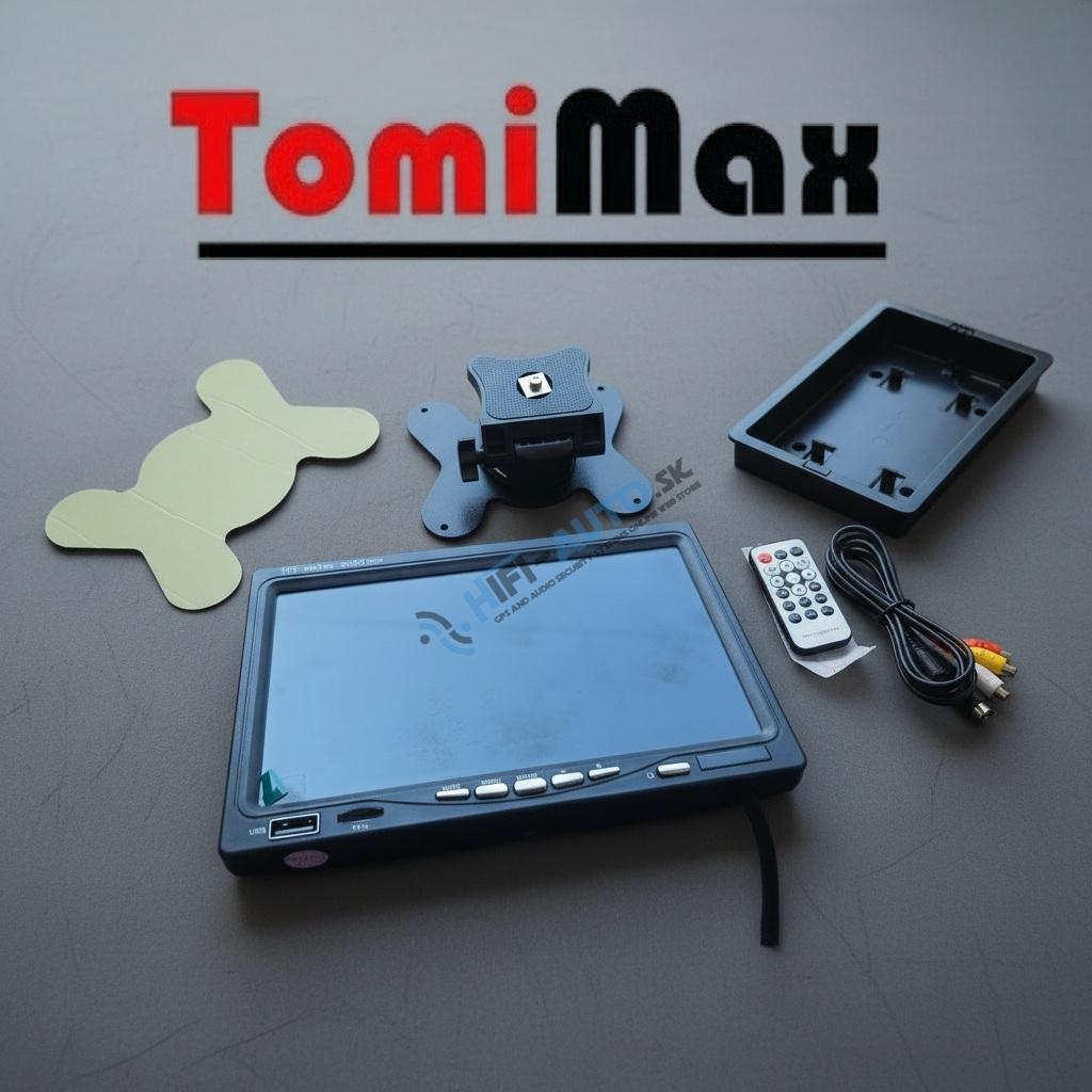 7" LCD monitor s SD/USB/FM/Bluetooth, 12V