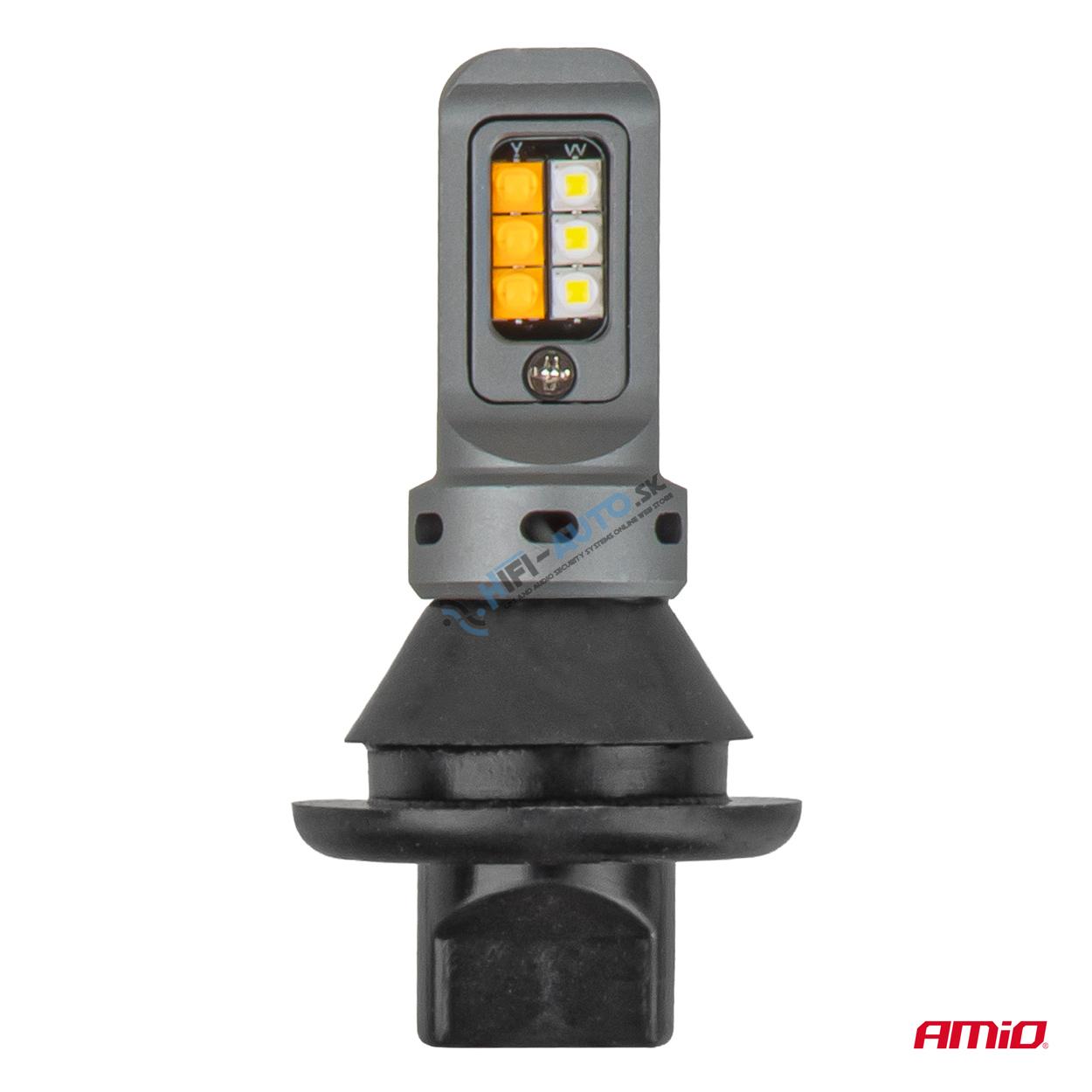 LED denné svetlá 2v1 s integrovaným smerovým svetlom 1156 3535 12SMD 12/24V