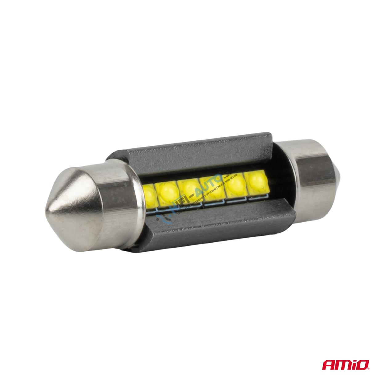 LED žiarovky CANBUS 41mm 2525 6SMD White 12/24V