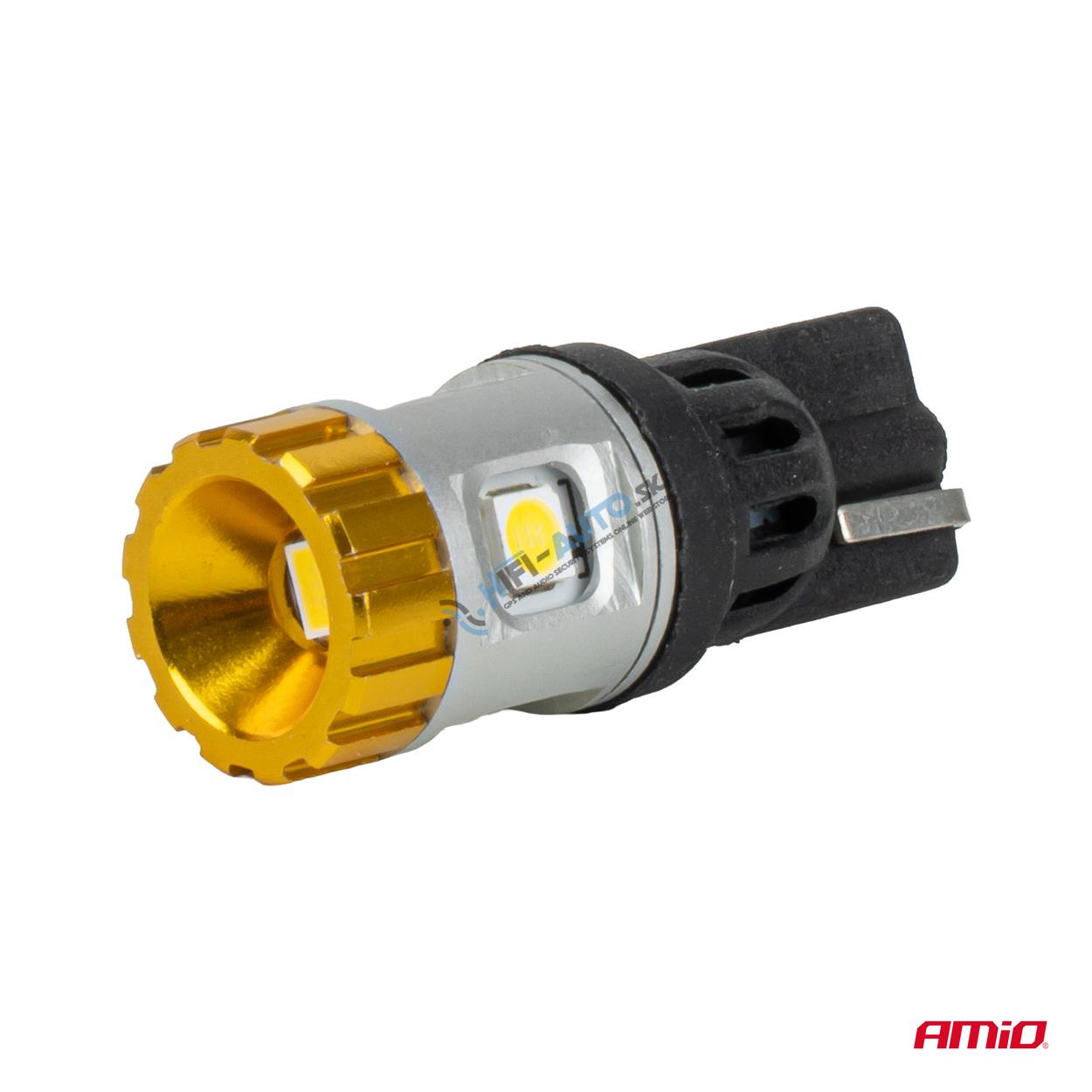 LED žiarovky CANBUS T10 3030 4SMD + 3020 1SMD White 12/24V