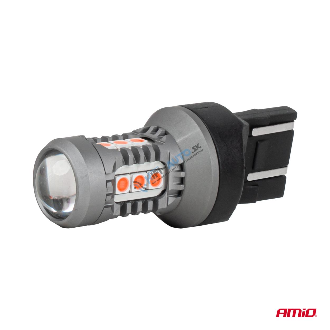 LED žiarovky STANDARD 7443 W21/5W 3030 15SMD Red 12/24V