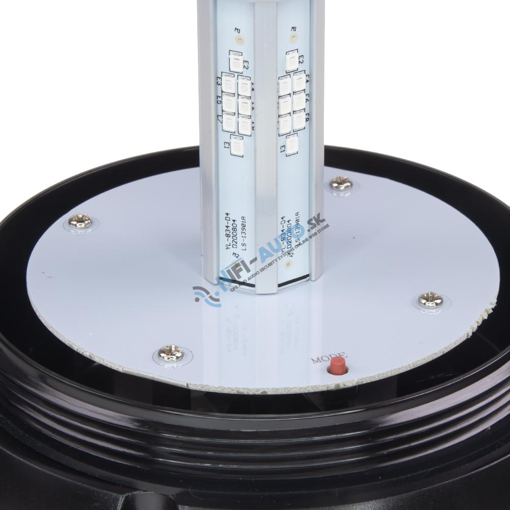 LED maják, 12-24V, modrý, pevná montáž, ECE R10