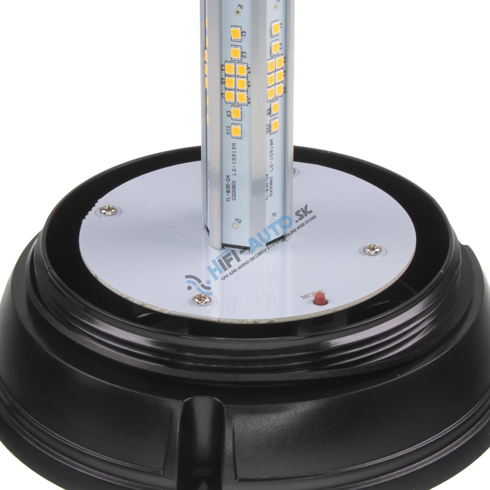 LED maják, 12-24V, oranžový, pevná montáž, ECE R65