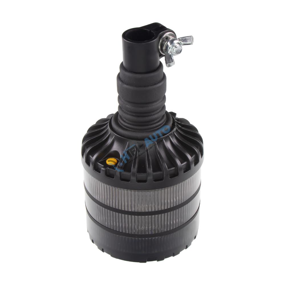 LED maják, 12-24V, 24xLED oranžový, na držiak, smoke, ECE R65
