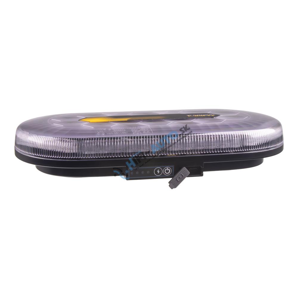 AKU LED rampa oranžová, 48xLED, magnet, 328mm, ECE R65 R10