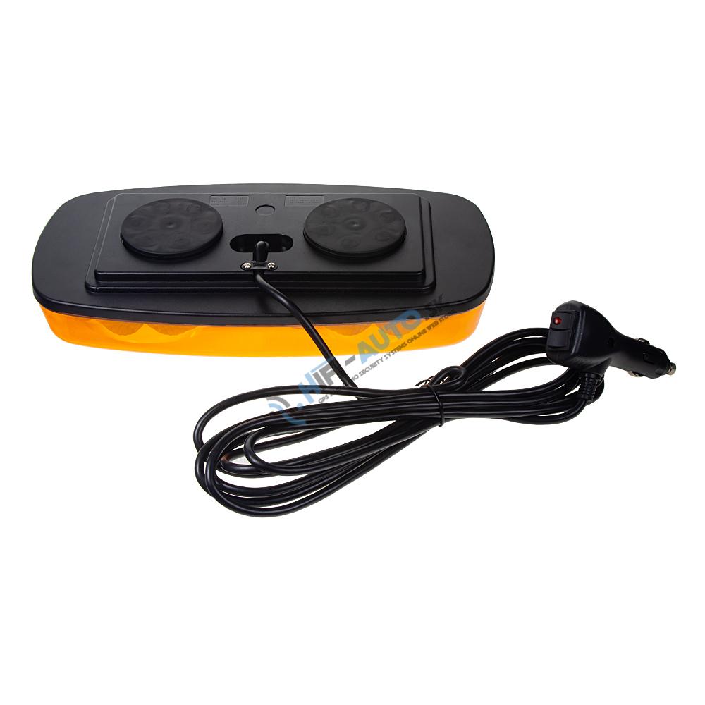 LED rampa oranžová, 20LED, magnet, 12-24V, 304mm, ECE R65 R10