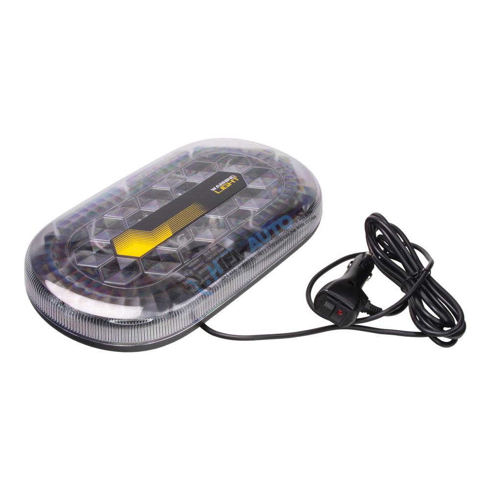 Mini LED rampa, modro-červená, 48xLED, 12-24V, ECE R65, magnet