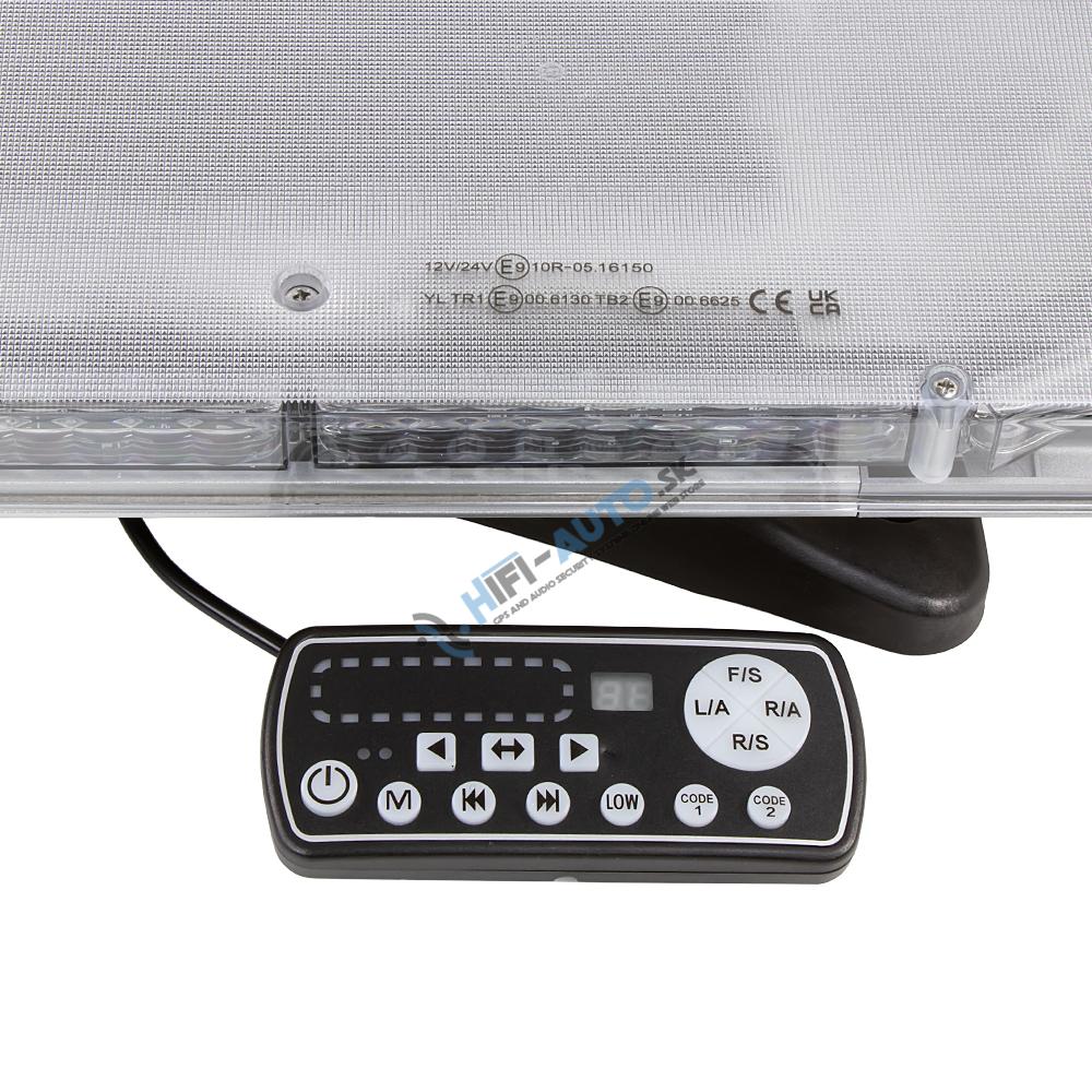 LED rampa 1132mm, modro-červená, 12-24V, ECE R65