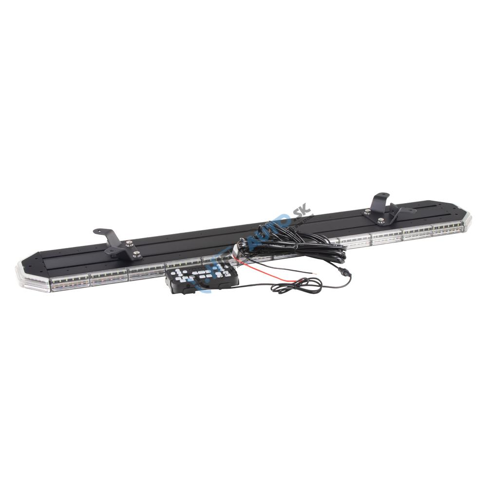 LED rampa 1080mm, oranžovo červeno / modrá + biela, 10-30V, ECE R65