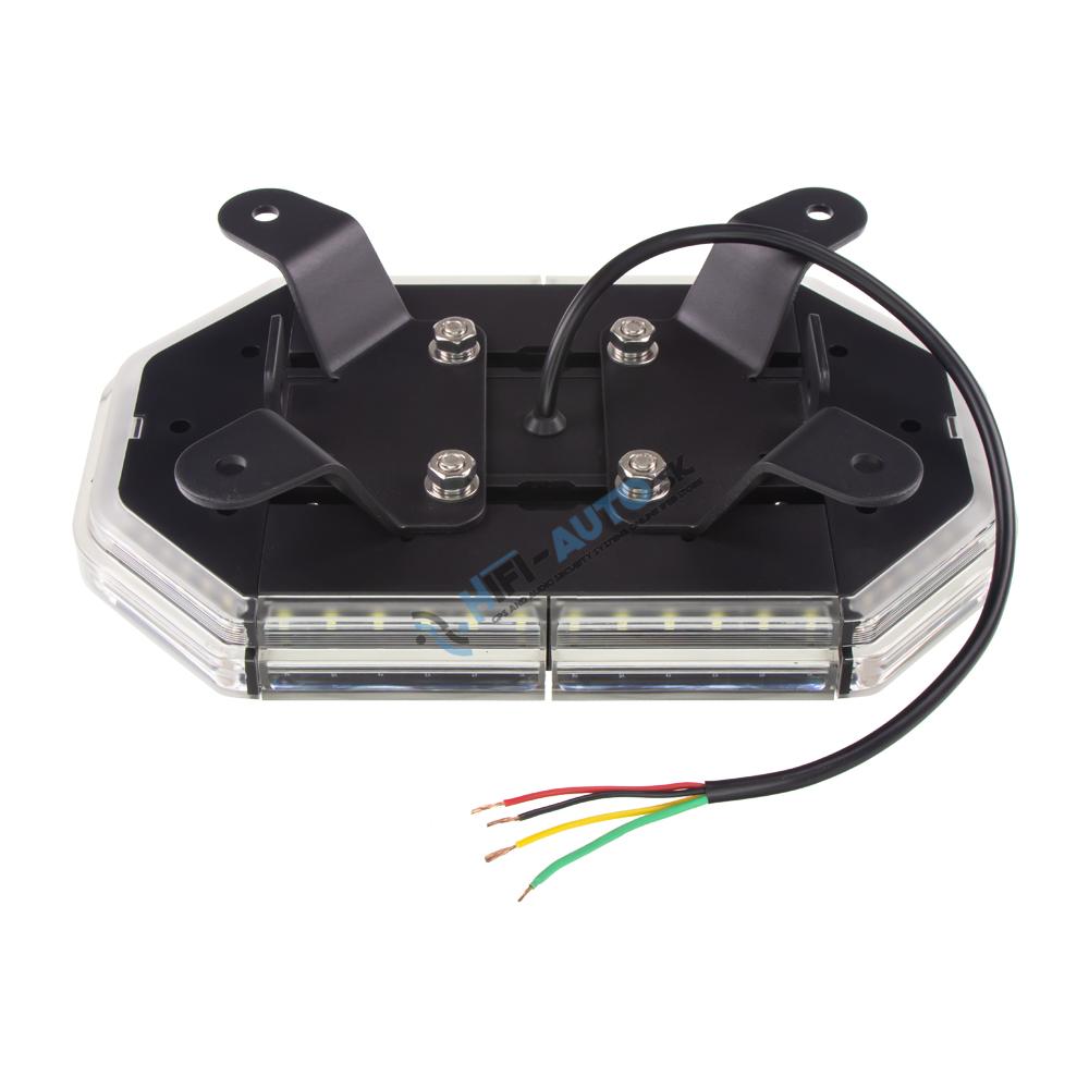 LED rampa 280mm, oranžovo biela, 10-30V, ECE R65