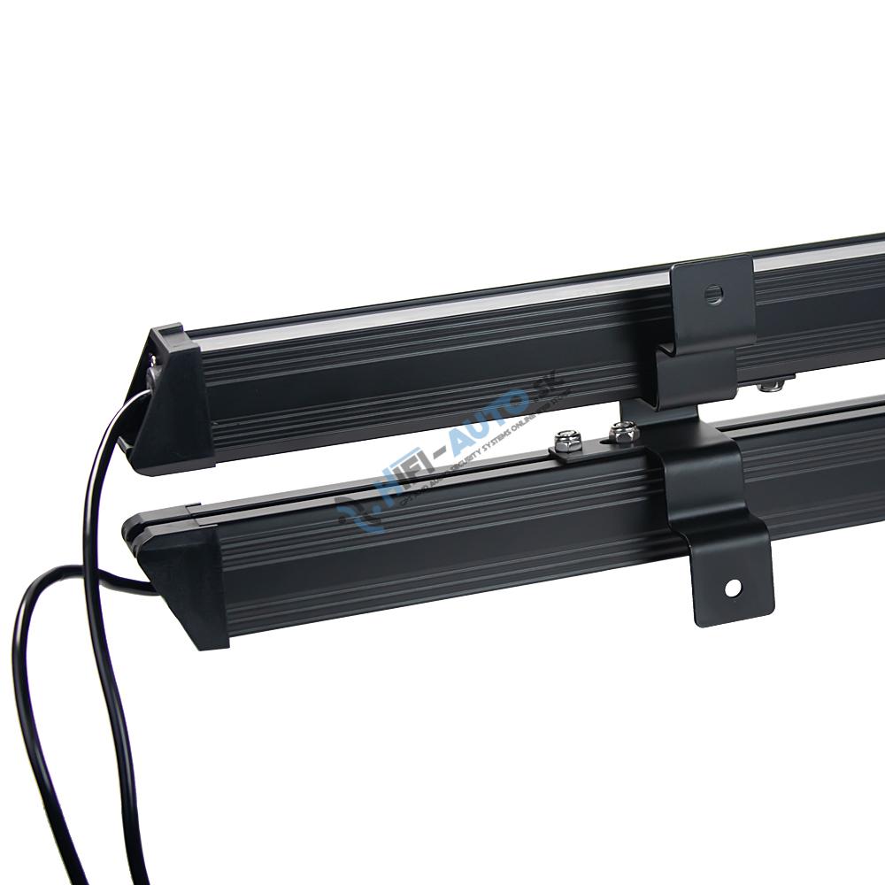 LED alej vodeodolná (IP67) 12-24V, 108x LED 1W, oranžová 916mm, dual, ECE R65