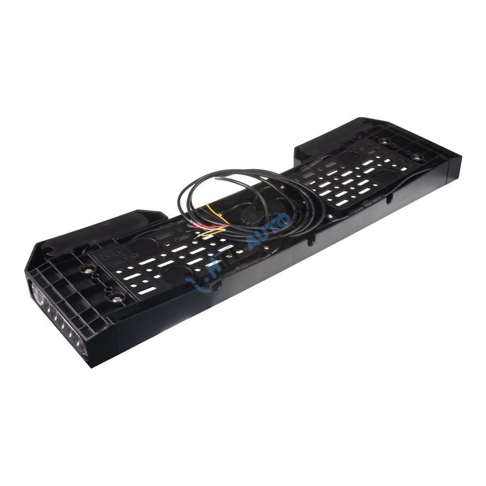4x PREDATOR 6x4W LED pod ŠPZ, 12-24V, prehnuté, oranžové, ECE R65