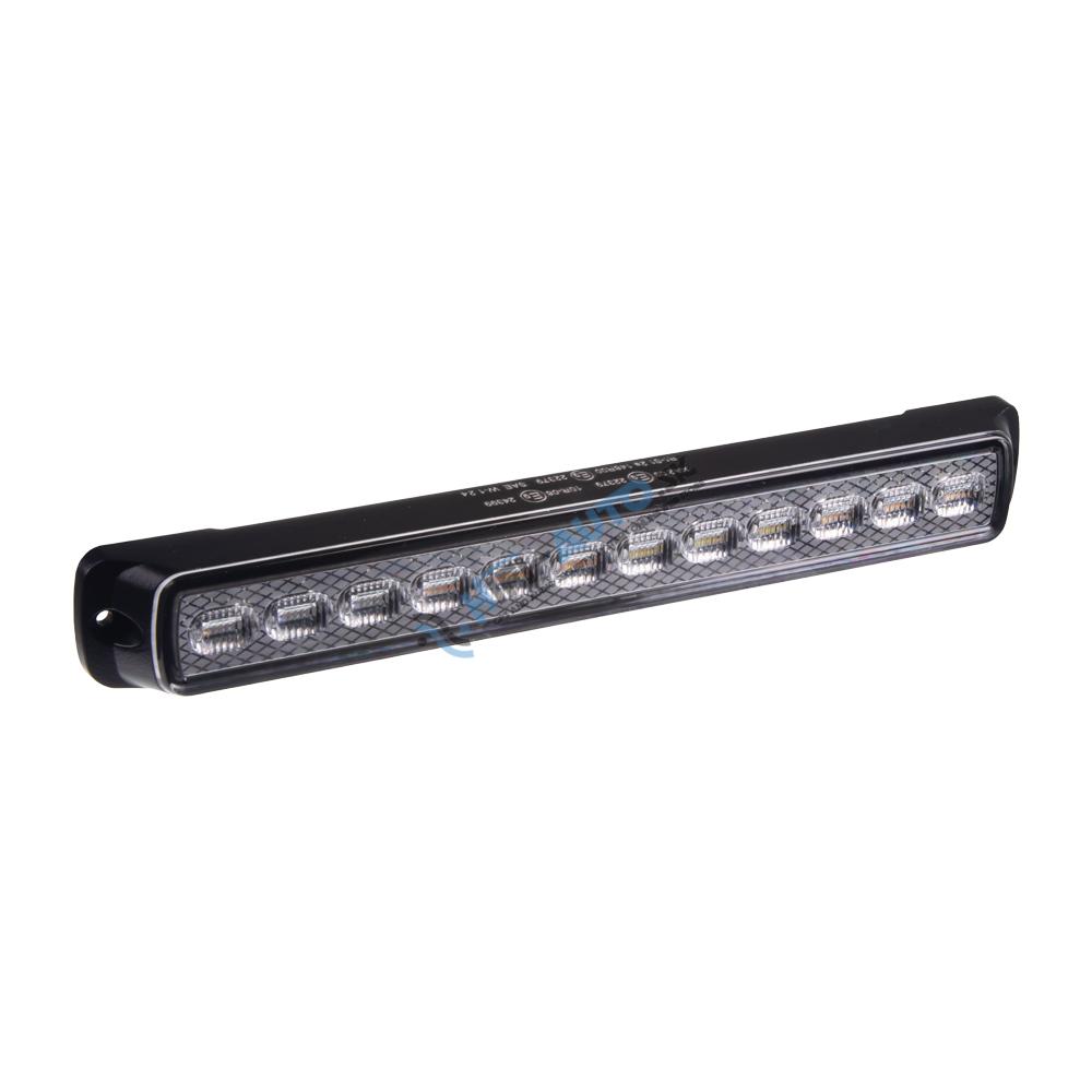 LED združená lampa zadná s výstražným oranžovým svetlom, 12-24V, ECE R65