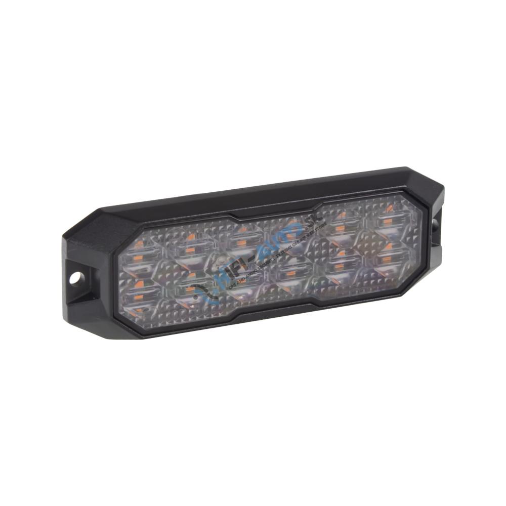 PROFI výstražné LED svetlo vonkajšie, oranžové, 12-24V, ECE R65