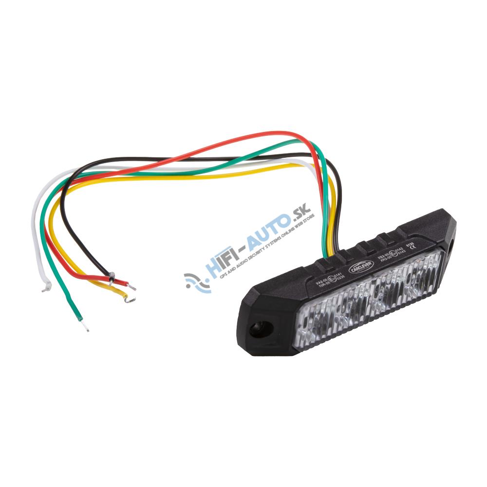 PROFI výstražné LED svetlo vonkajšie, oranžové, 12-24V, ECE R65