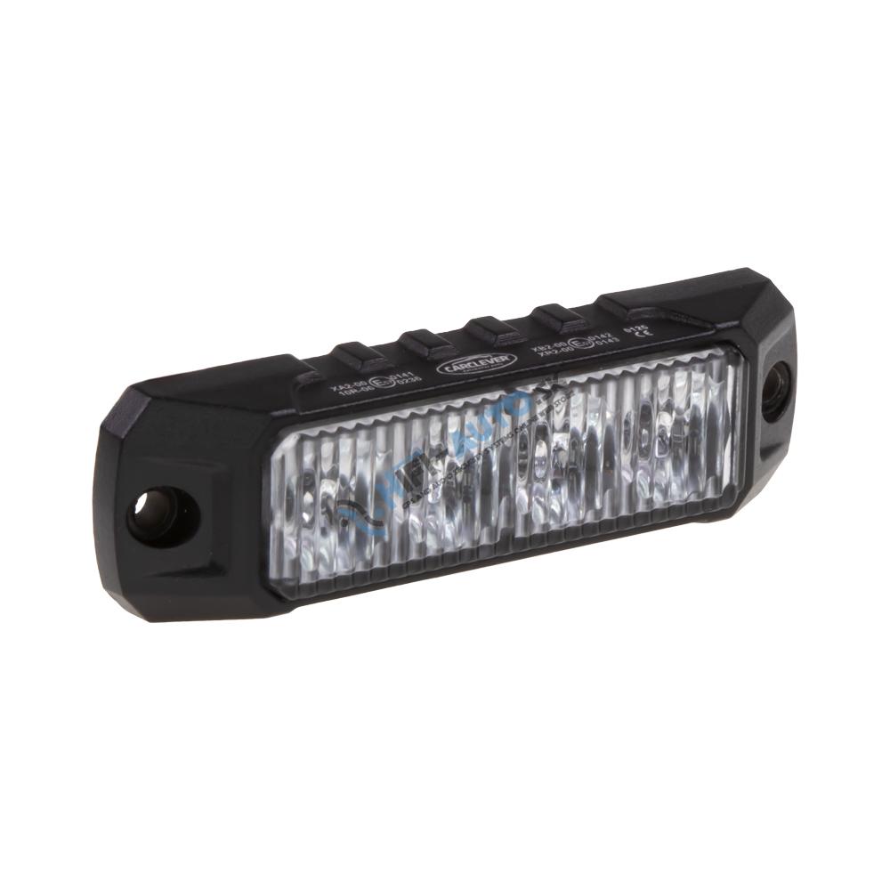 PROFI výstražné LED svetlo vonkajšie, červeno modré, 12-24V, ECE R65