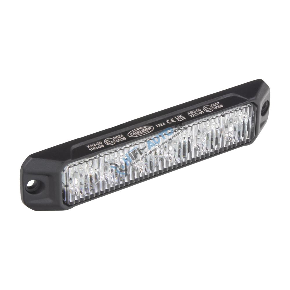 PROFI výstražné LED svetlo vonkajšie, červeno-modré, 12-24V, ECE R65