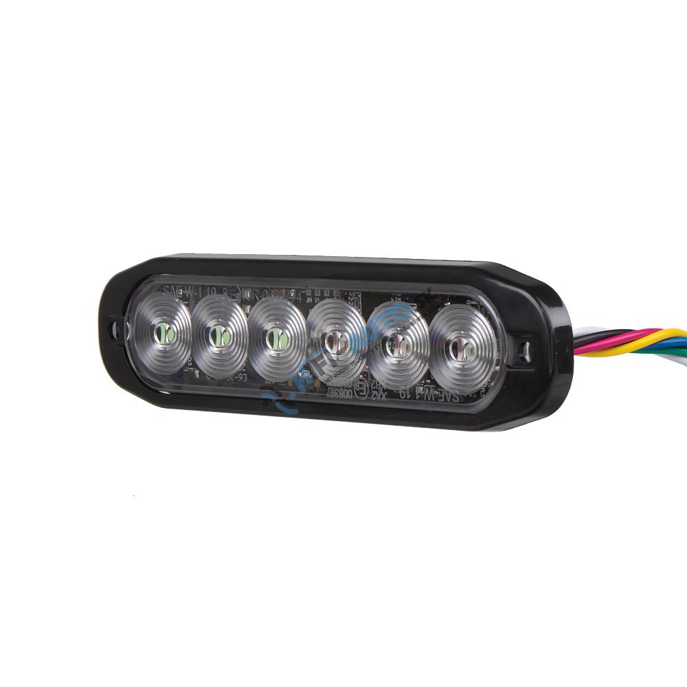 PROFI SLIM výstražné LED svetlo vonkajšie, modro-červené, 12-24V, ECE R10